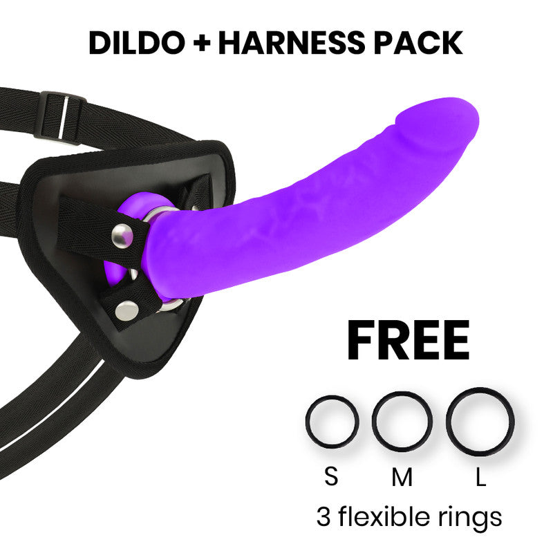 Delta Club - Premium Silicone Dildo - 20 Cm Purple