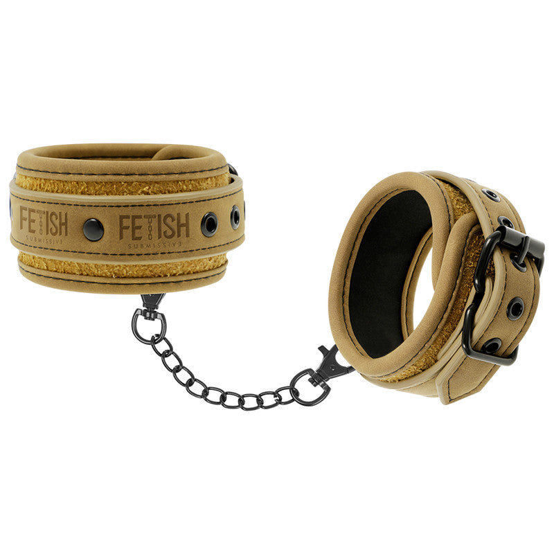 Fetish Submissive Origen – Vegan Leather Ankle Cuffs With Neoprene Lining