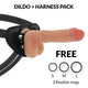 Cyber silicock – Liquid Silicone Strap-on With 3 Rings