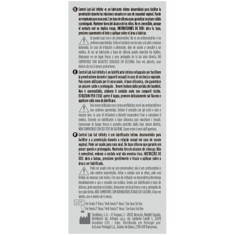 Control Infinity – Silicone-based Lubricant 75 Ml