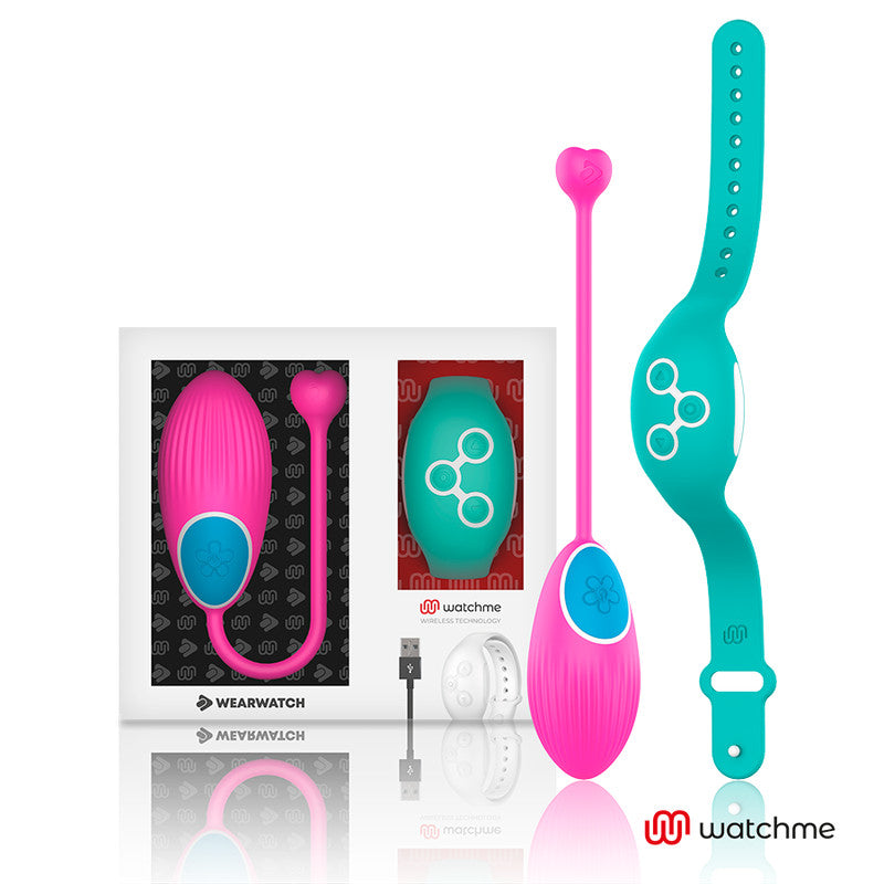 Wearwatch – Remote Controlled Vibrating Egg Fuchsia/sea Green