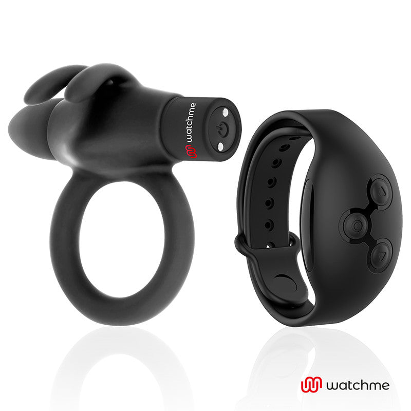 Black&silver Agron – Remote Control Penis Ring