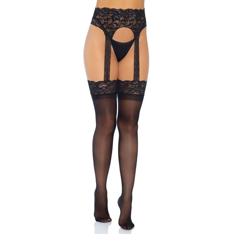 Leg Avenue – Sheer Garter Belt In One Size