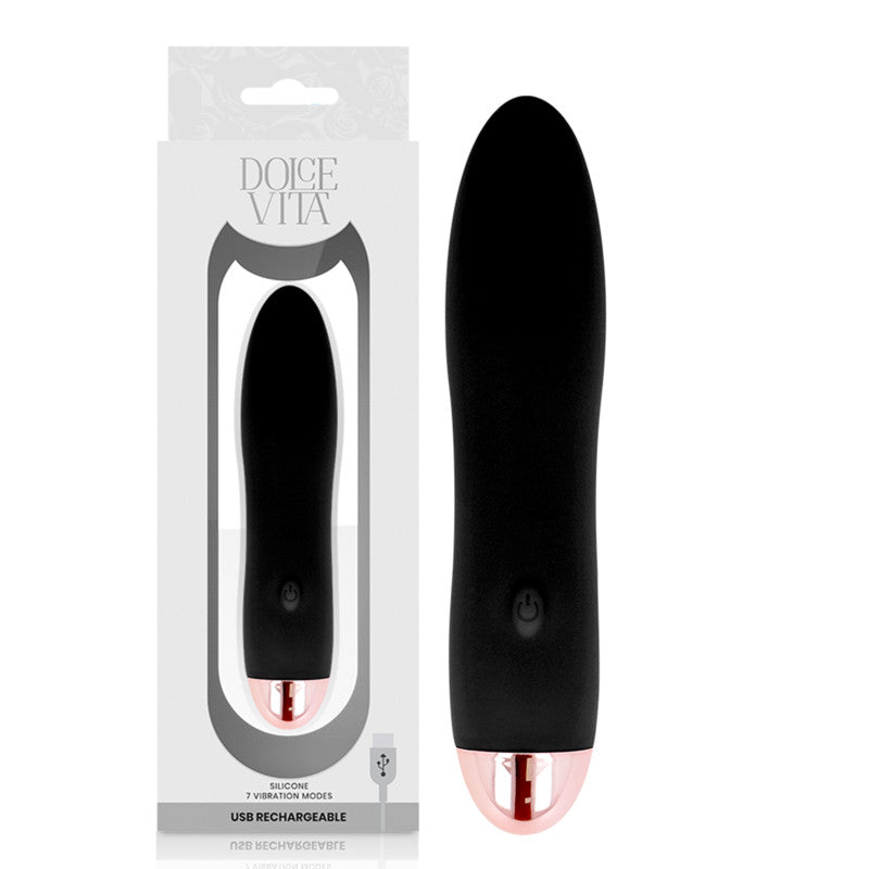Dolce Vita – Rechargeable 7-speed Black Vibrator
