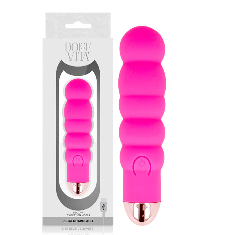 Dolce Vita – Rechargeable Vibrator With 7 Speeds Pink