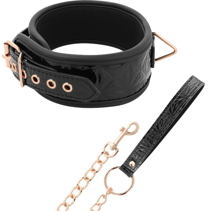 Begme - Premium Vegan Leather Collar With Neoprene Lining