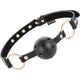 Begme – Black Leather Ball Gag Made Of Premium Vegan Leather