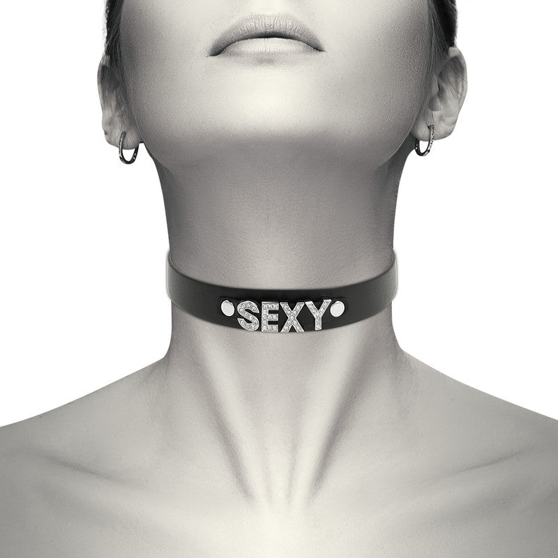 Coquette Chic Desire – Sexy Vegan Leather Neckband