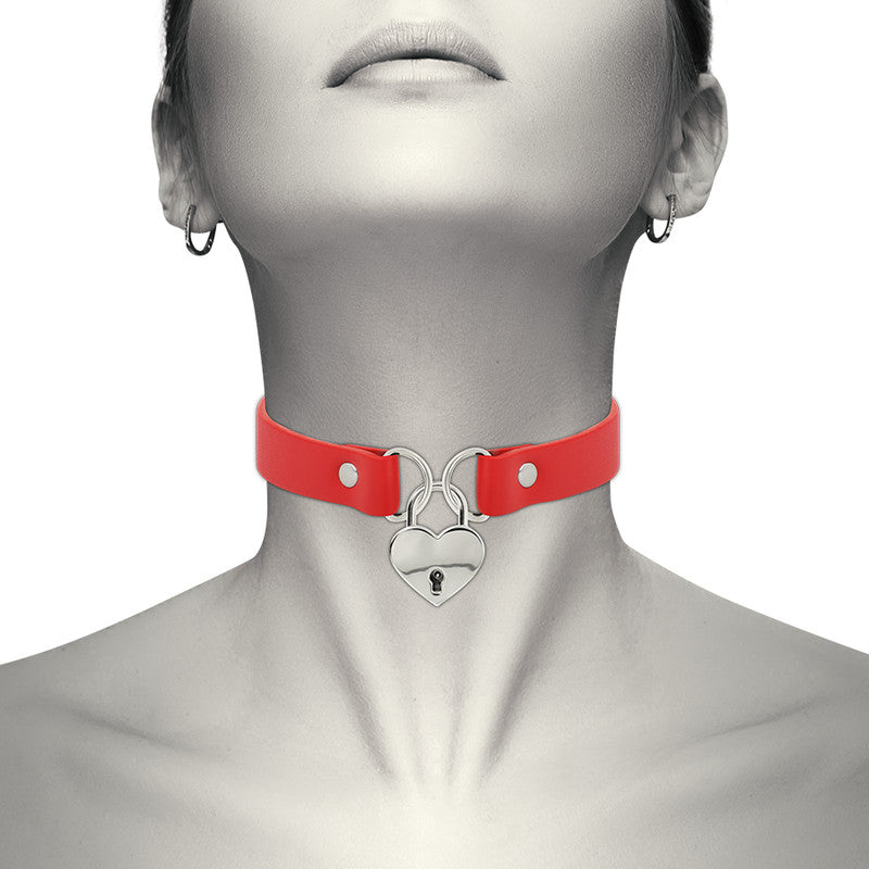 Coquette Chic Desire – Necklace With Heart Made Of Premium Vegan Leather