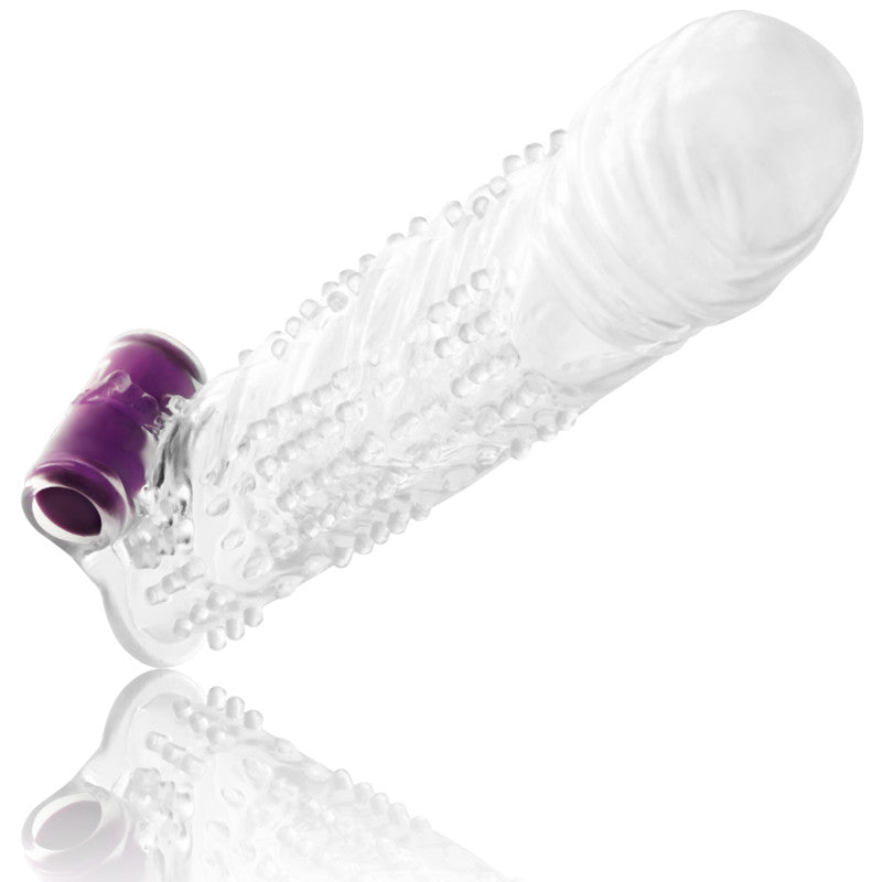 Ohmama - Textured Penis Cover With Vibrating Bullet