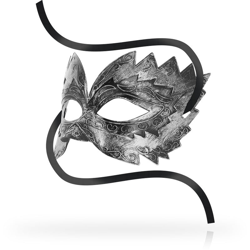 Ohmama – Silver Venetian Mask In Sensual Style