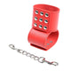 Ohmama Fetish – Red Wrist Cuffs With Snap Closure