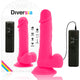 Diversia - Flexible Vibrating Dildo 20.5 Cm Pink