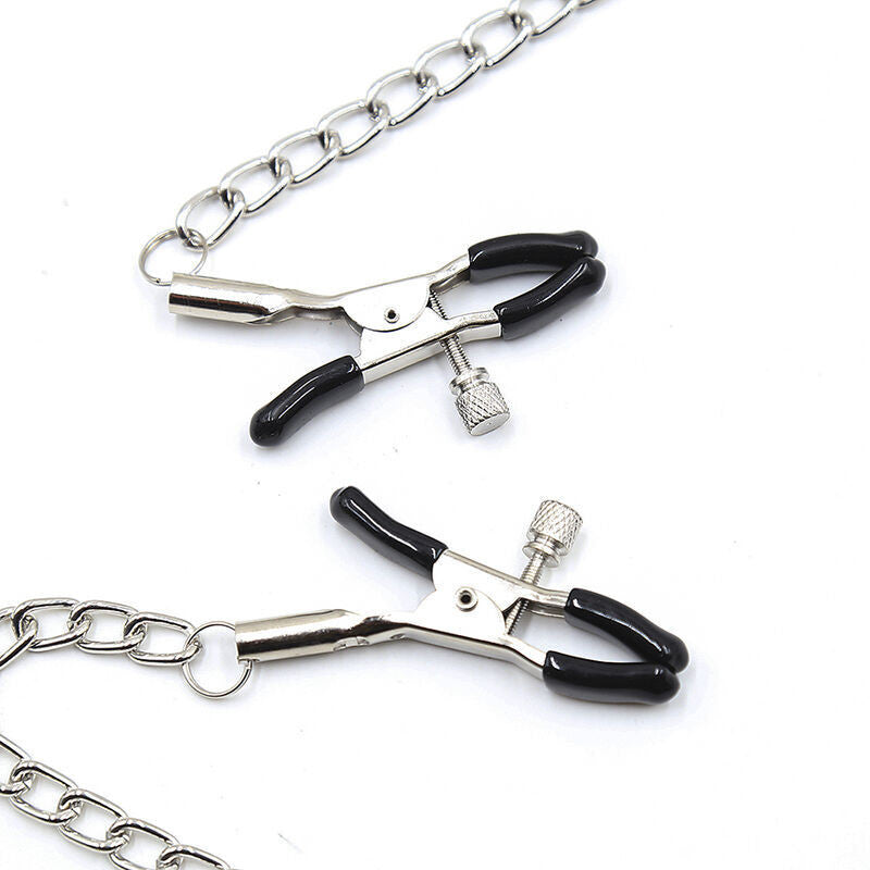Ohmama Fetish – Black Ball Gag With Nipple Clamps