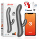 Oninder Oslo - Black Vibrating And Rotating Masturbator With Free App