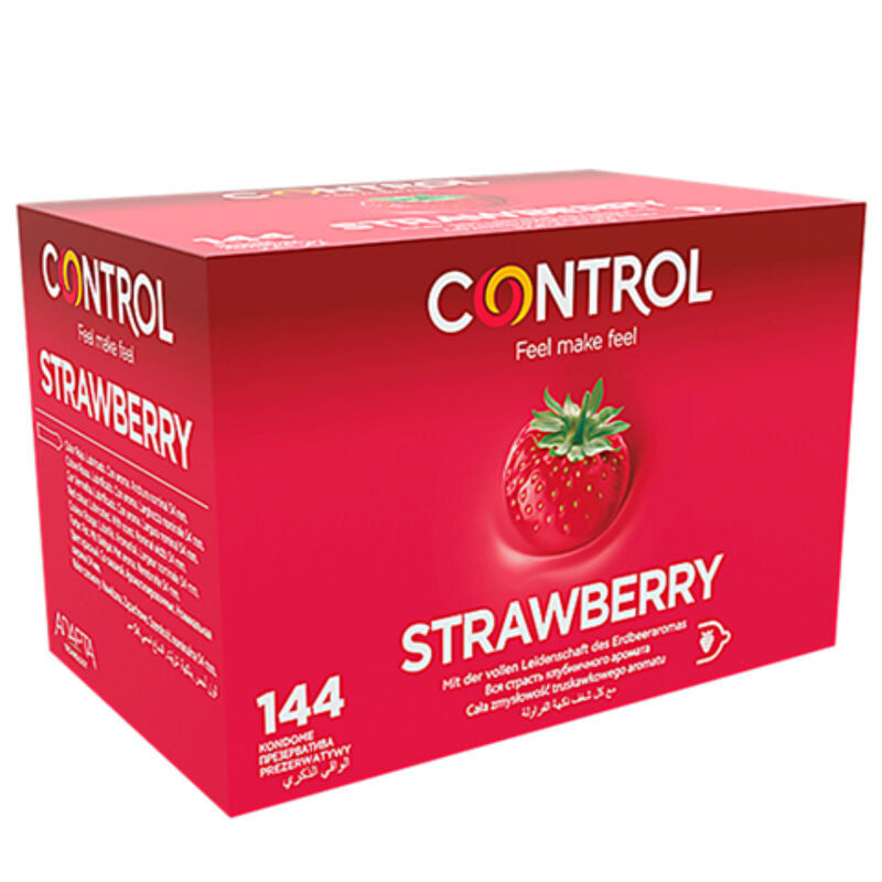 Control Adapta – Premium Strawberry-flavored Condoms In A Pack Of 144