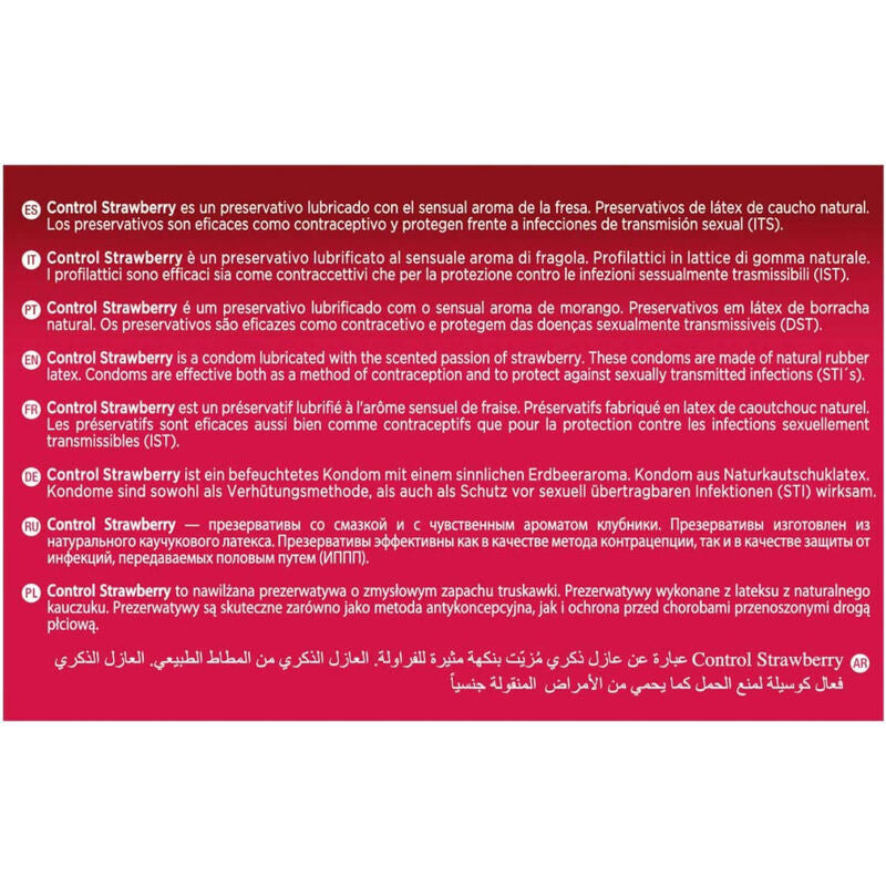 Control Adapta – Premium Strawberry-flavored Condoms In A Pack Of 144