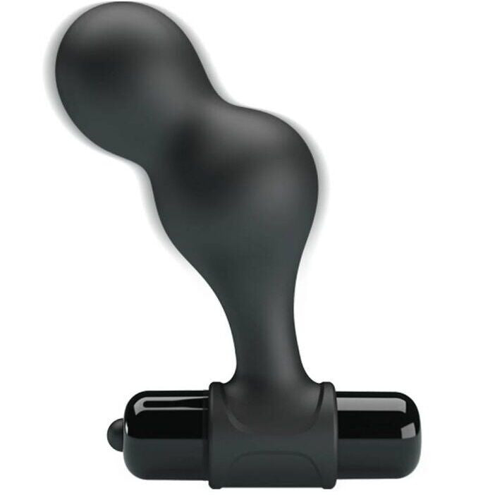 Mr Play - Black Silicone Vibrating Anal Plug