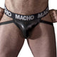 Macho Mx25nc - Black Leather Jockstrap For Premium Comfort