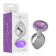 Intense – Aluminum Metal Anal Plug With Violet Crystal Size S