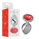 Intense – Premium Aluminum Anal Plug With Red Crystal L-size