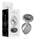 Intense – Premium Metal Anal Plug With Black Crystal Size S