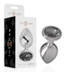 Intense – Premium Aluminum Anal Plug With Black Glass Size M