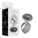 Intense – Premium Aluminum Anal Plug With Black Glass Size L