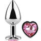 Secretplay - Metal Anal Plug Small Size Heart Shape 7 Cm