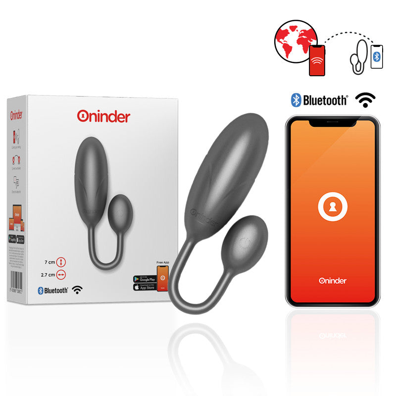Oninder Denver – App-controlled Vibrating Egg Black