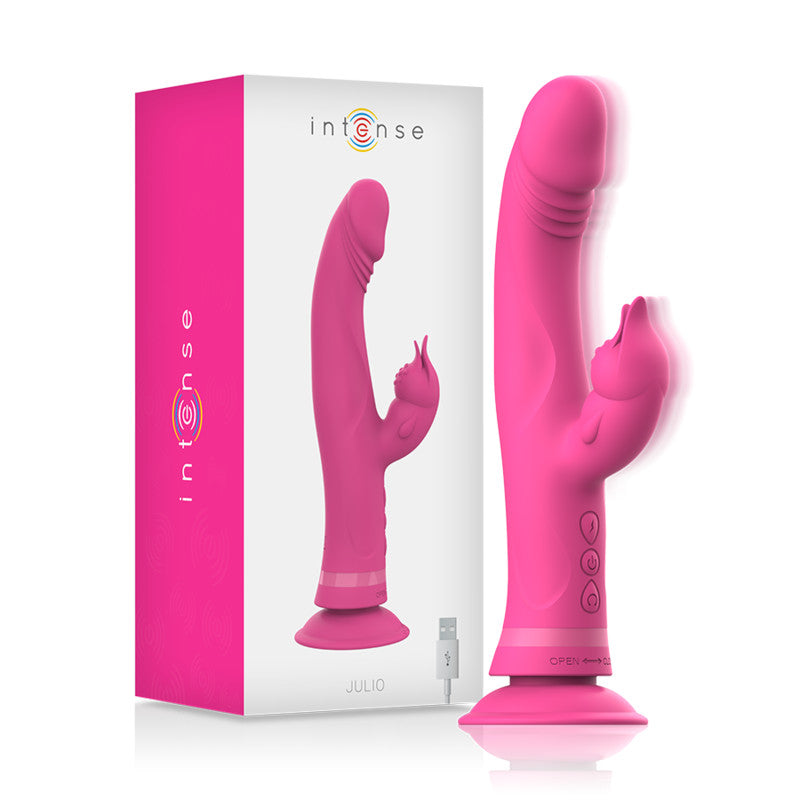 Intense - Julio Rabbit Vibrator Made Of Elegant Pink Silicone