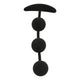 Black&silver - Harry – Silicone With Anal Beads 14 Cm