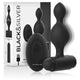 Black&silver – Tucker Small – Remote Control Silicone Anal Plug