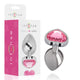 Intense - Premium Metal Anal Plug Pink Heart Size L