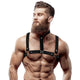 For Men – Adjustable Eco-leather Chest Strap With Necklace