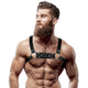 Fetish Submissive Attitude – Eco-leather Bulldog Chest Strap M/l