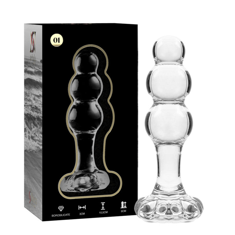 Ibiza Nebula 1 – Transparent Borosilicate Glass Anal Plug