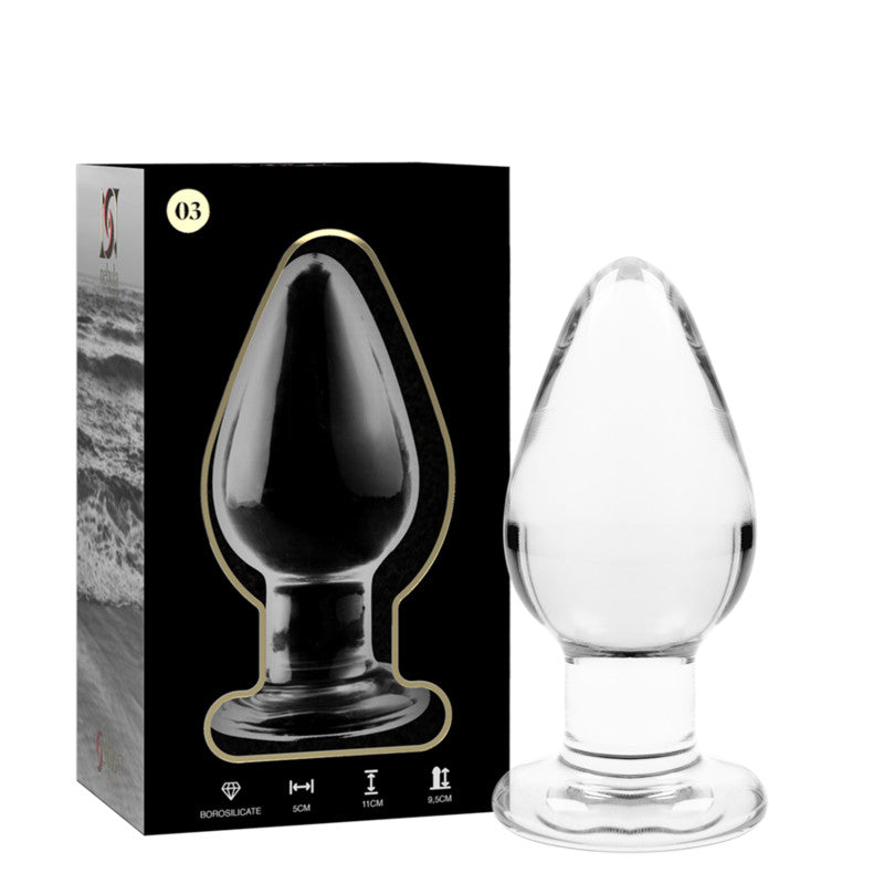 Ibiza Nebula 3 – Transparent Borosilicate Glass Anal Plug