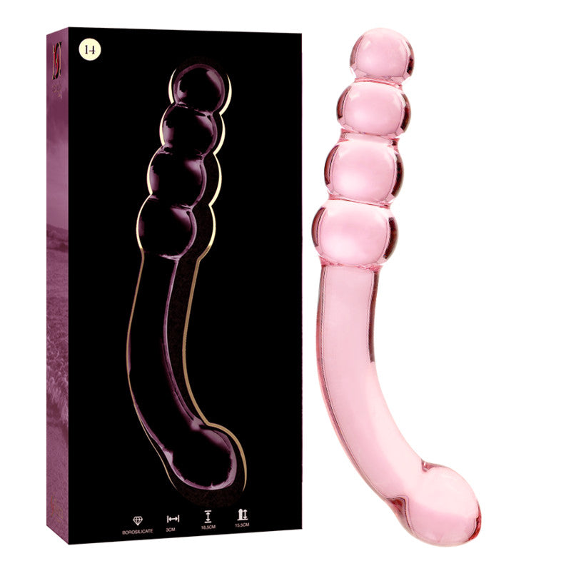 Ibiza Nebula 14 – Pink Glass Dildo 18.5 Cm Long