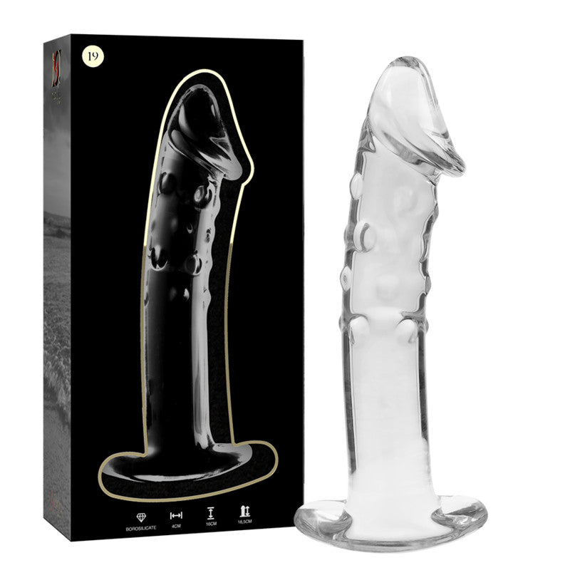 Ibiza Nebula 19 – 18.5 Cm Transparent Glass Dildo