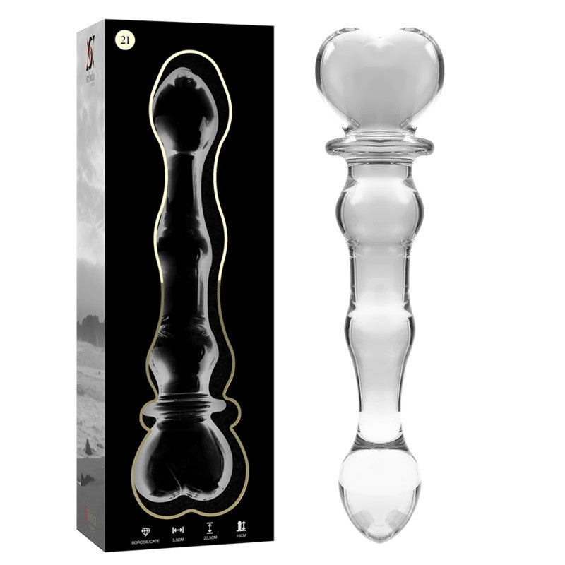 Ibiza Nebula Series - Elegant Borosilicate Glass Dildo 20.5 Cm