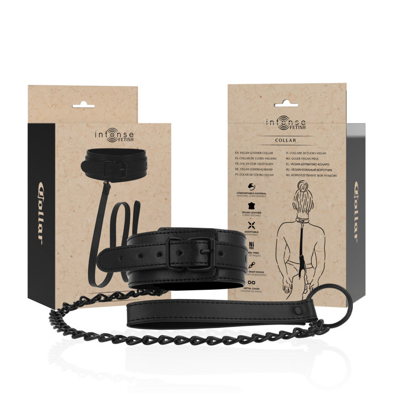 Intense - Premium Vegan Leather Fetish Collar