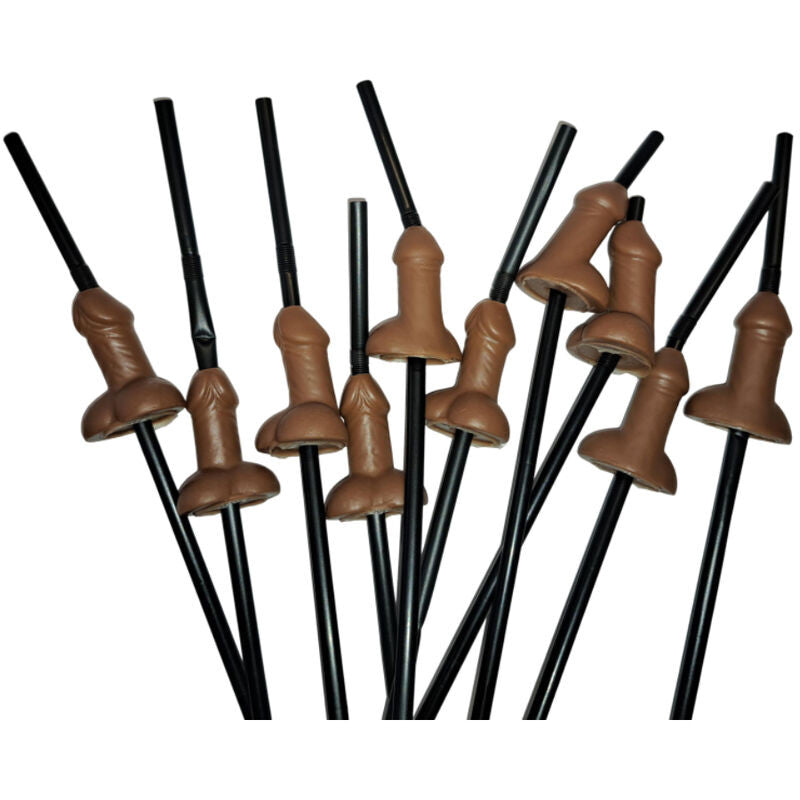Diablo Picante – Large Penis-shaped Straw 10 Pcs