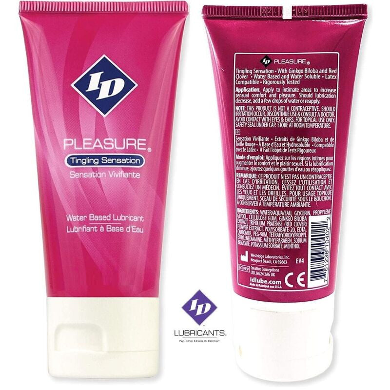 Id Pleasure – Water-based Lubricant Travel Tube 60 Ml