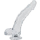 Live - Realistic 22 Cm Penis Vibrator In Transparent Design