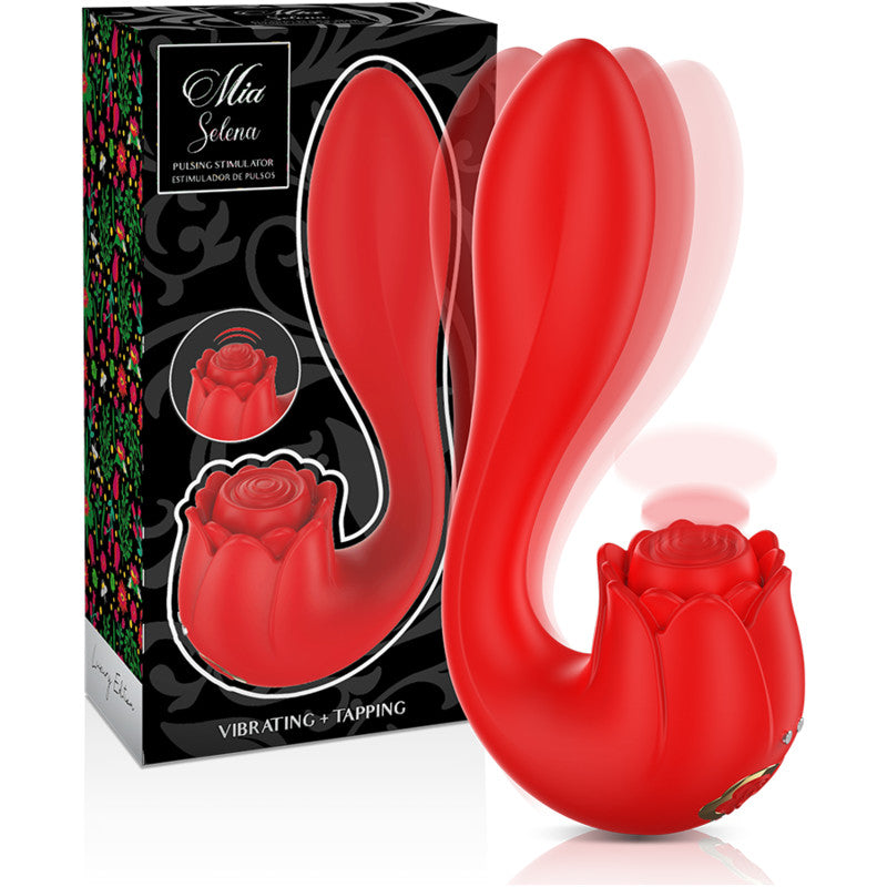 Mia - Selena Stimulating Vibrator With Shocks Red