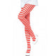 Leg Avenue – Stylish White And Red Striped Tights