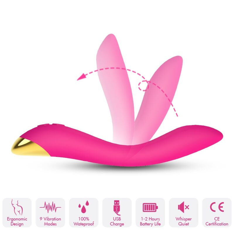 Armony Flamingo – Multi-position Vibrator In Fuchsia Color