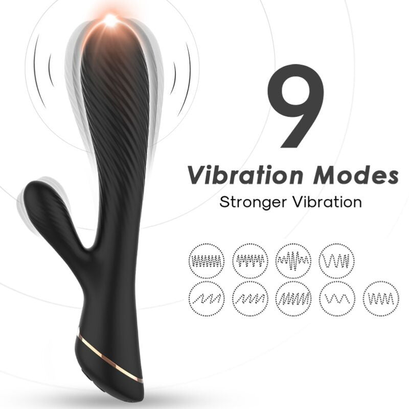 Armony – Premium Silicone Bunny Vibrator In Black