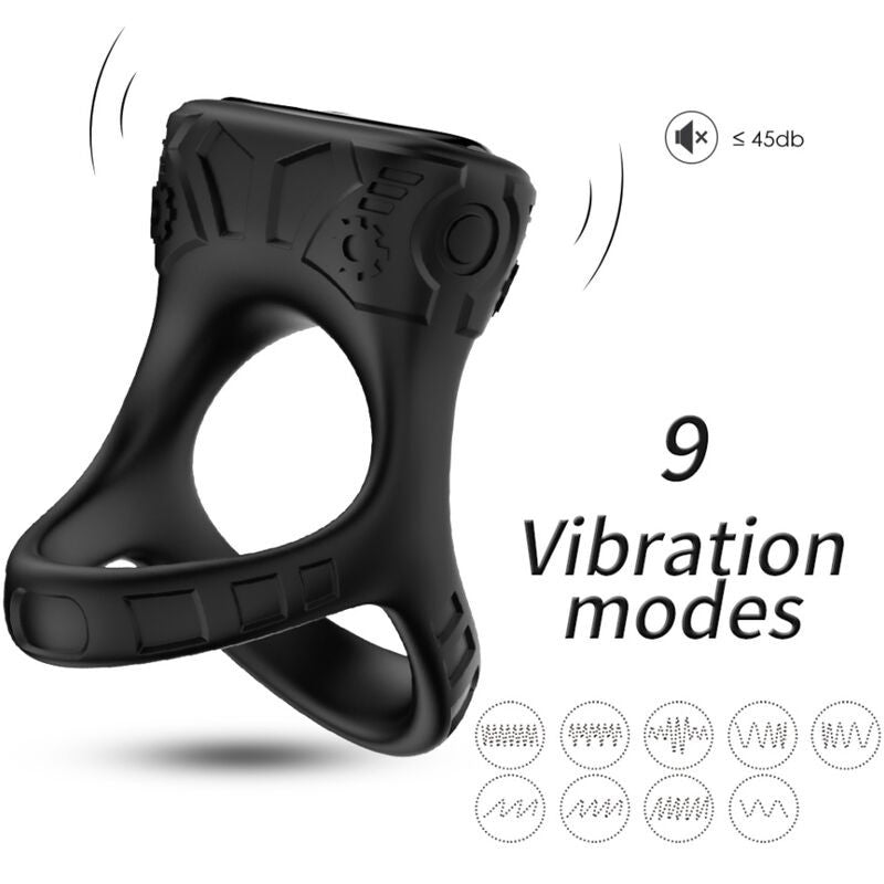 Armony - Stylish Multifunctional Vibrating Ring In Black